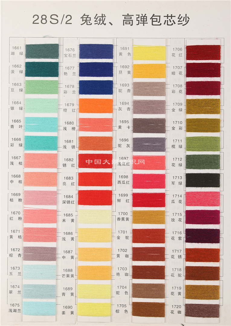 （兔绒.高弹）包芯纱