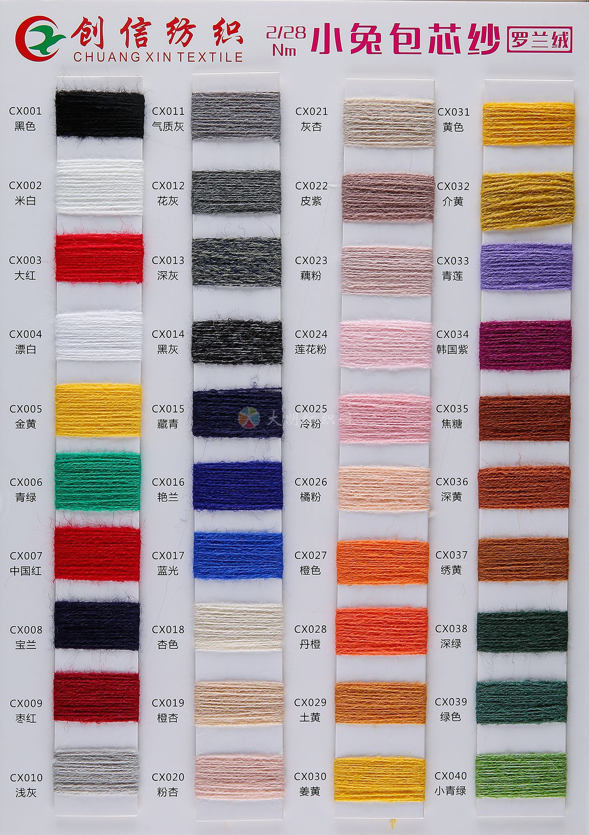2/28NM 抗起球小兔包芯纱