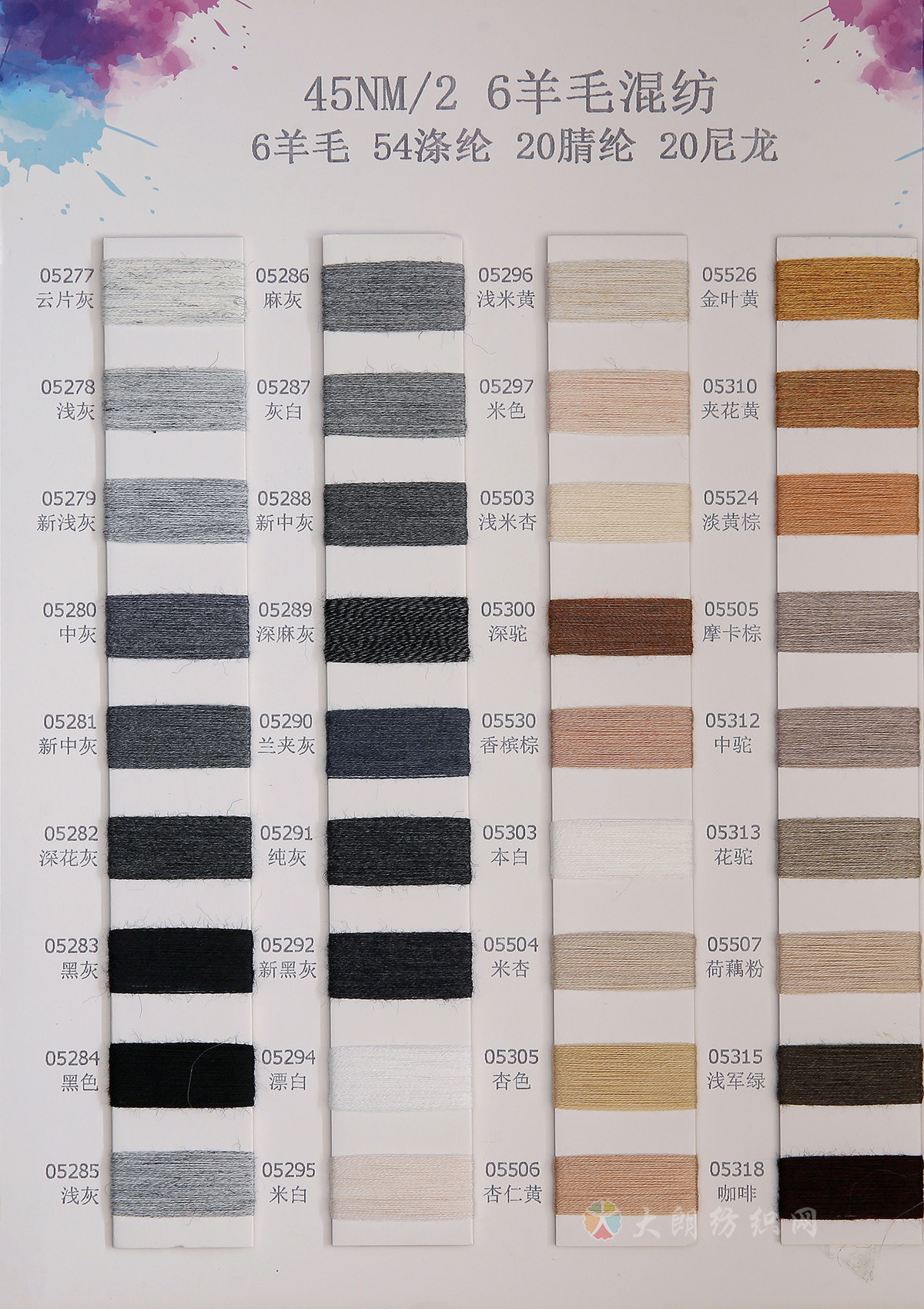 45NM/2 6%羊毛混纺