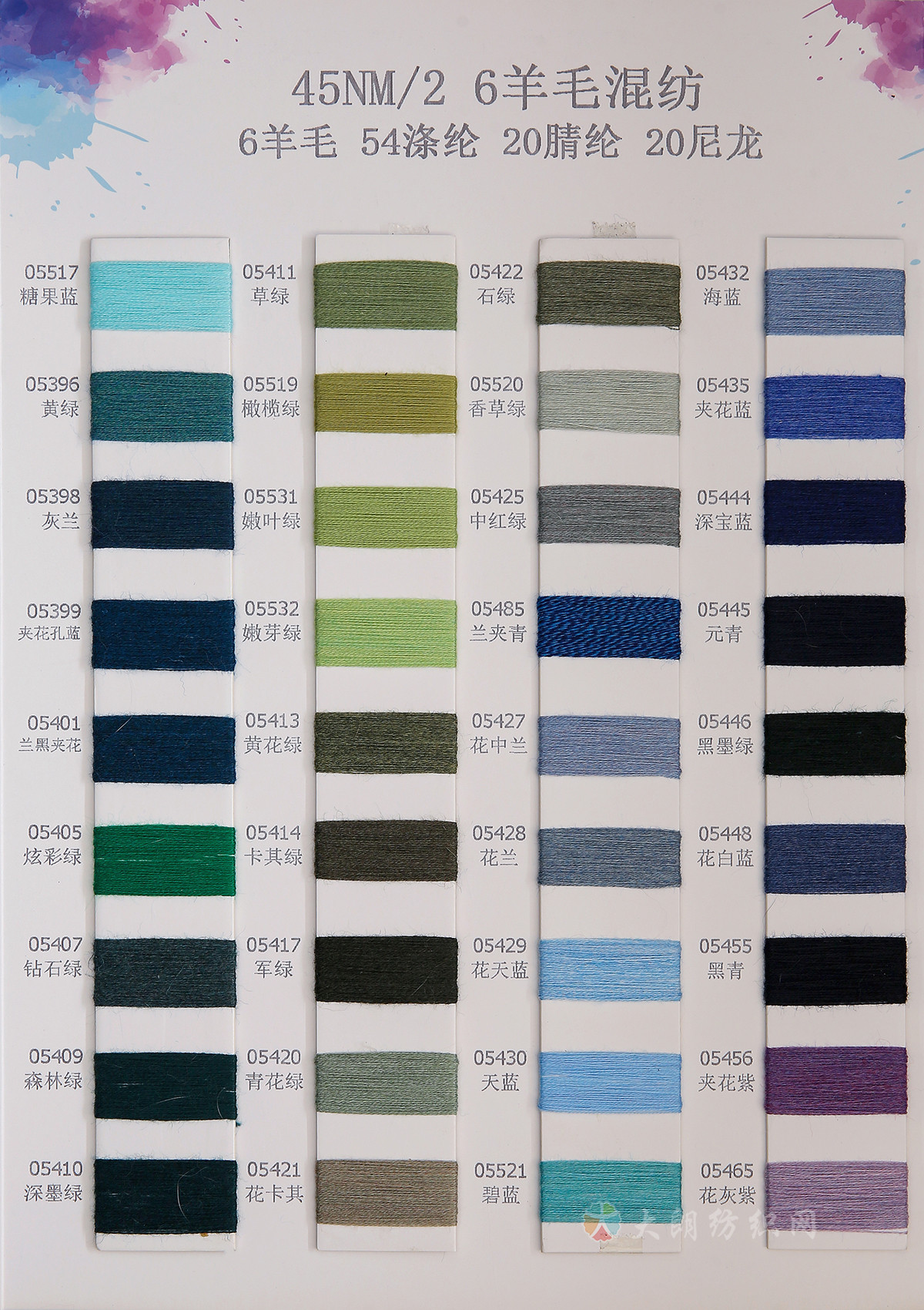 45NM/2 6%羊毛混纺