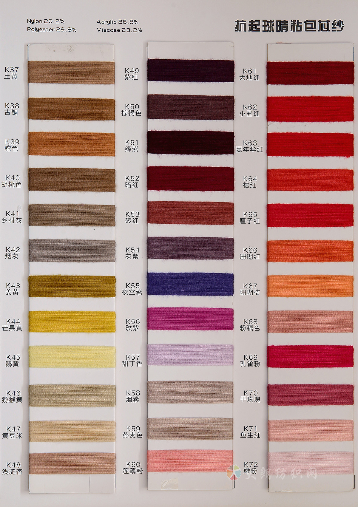 28S/2抗起球晴粘包芯纱