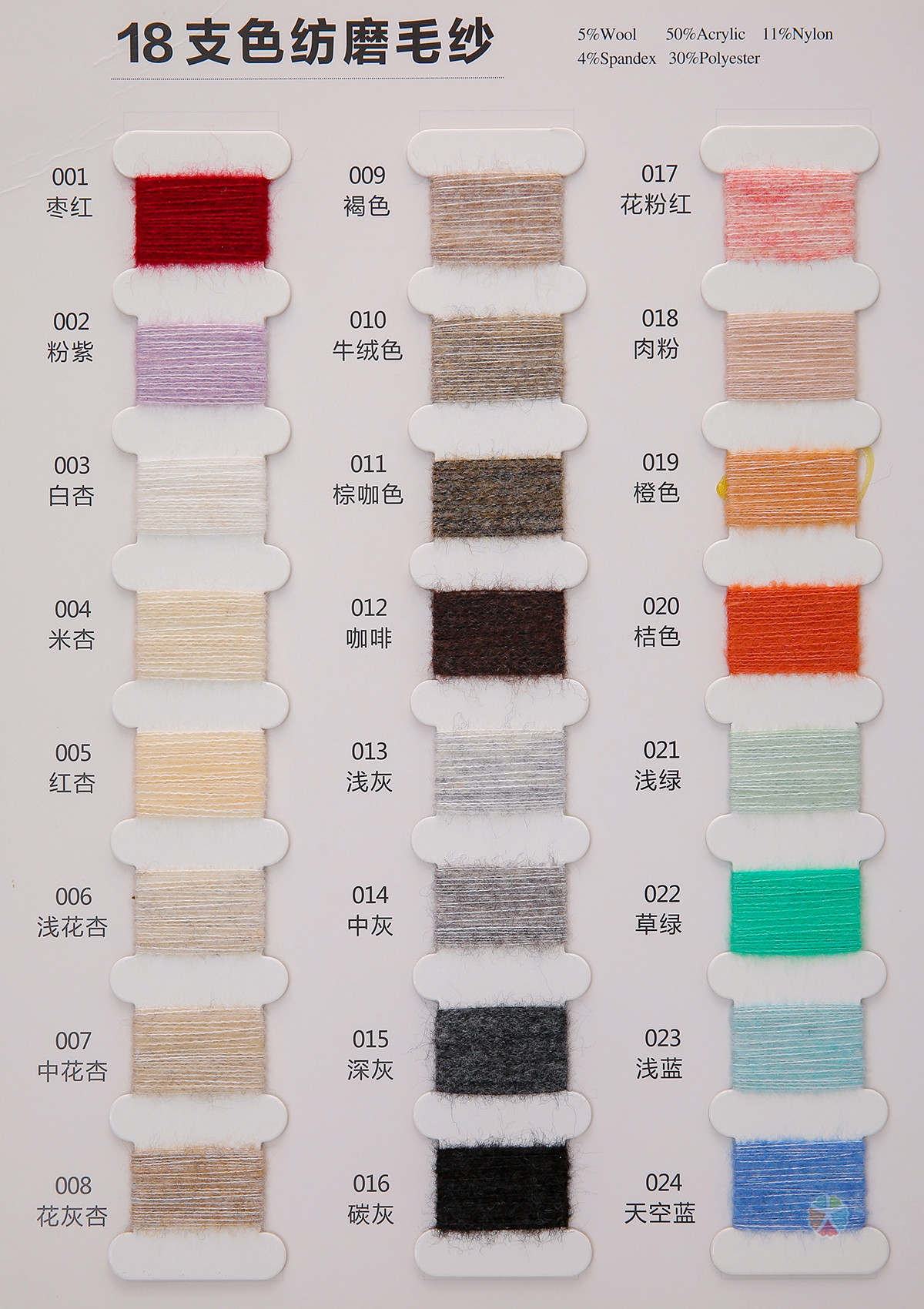 18NM/1色纺磨毛纱