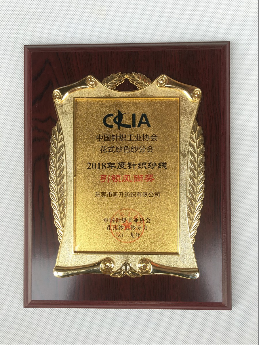 年度针织引领风尚奖