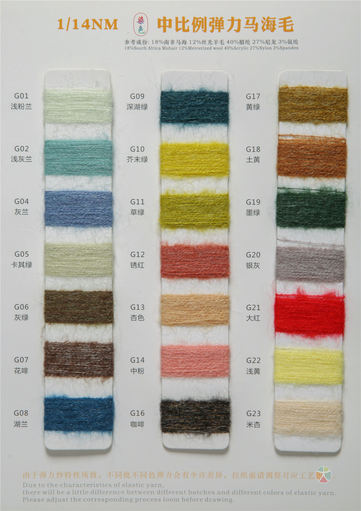 1/14NM 中比例弹力马海毛