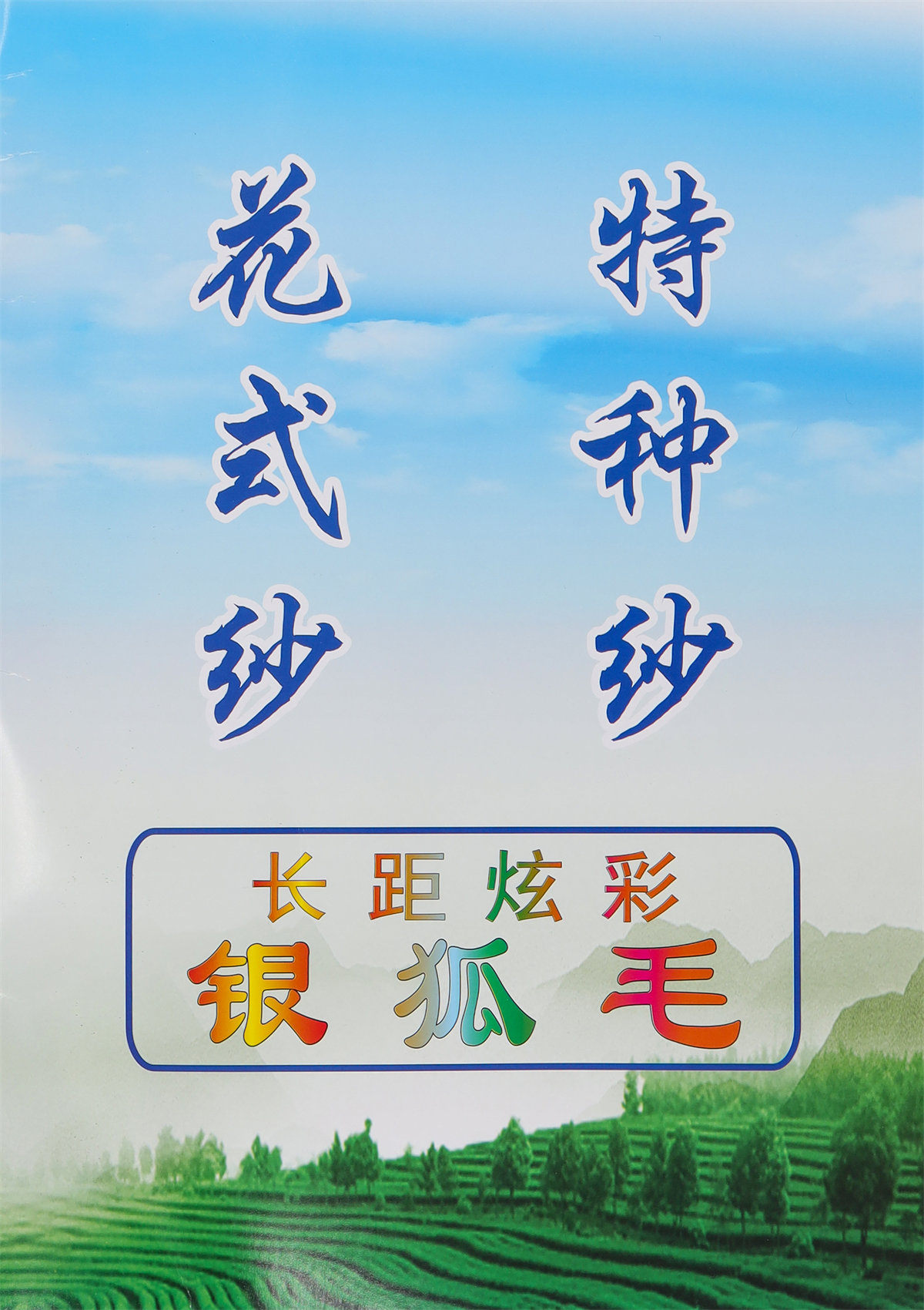 10支长距炫彩银狐毛