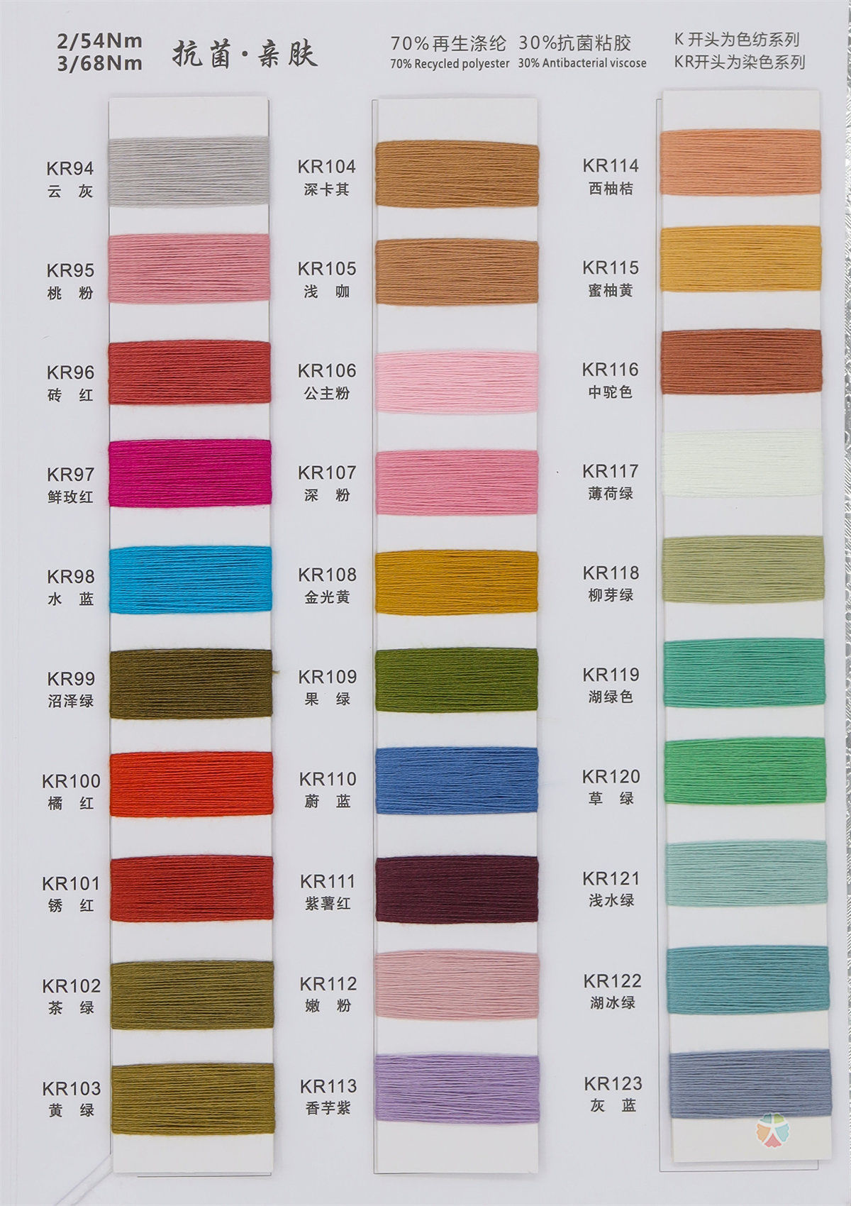 2/54NM 3/68NM 抗菌 · 亲肤系列