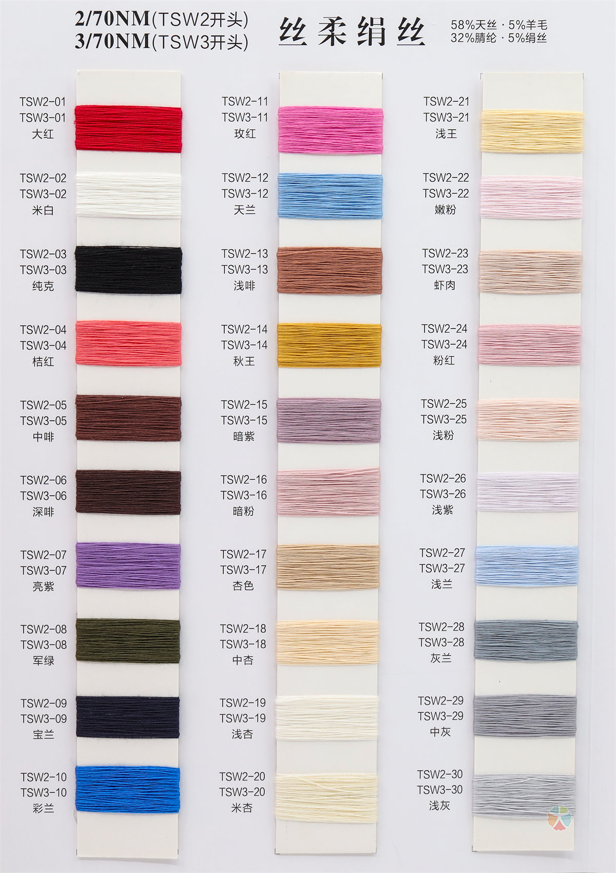 2/70NM 3/70NM 丝柔绢丝
