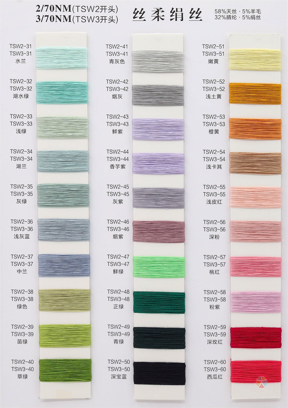 2/70NM 3/70NM 丝柔绢丝