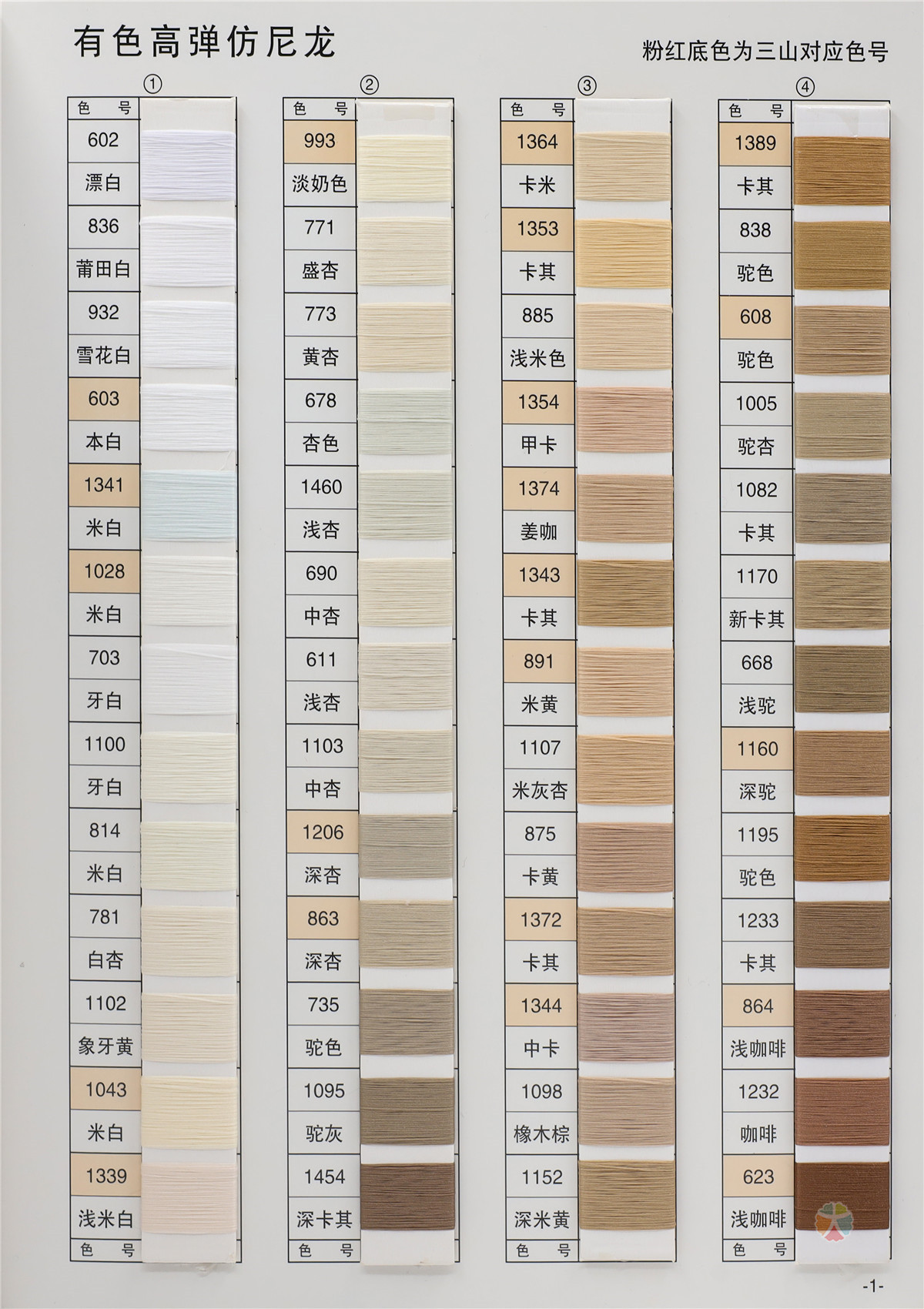 75D/2有色仿尼龙