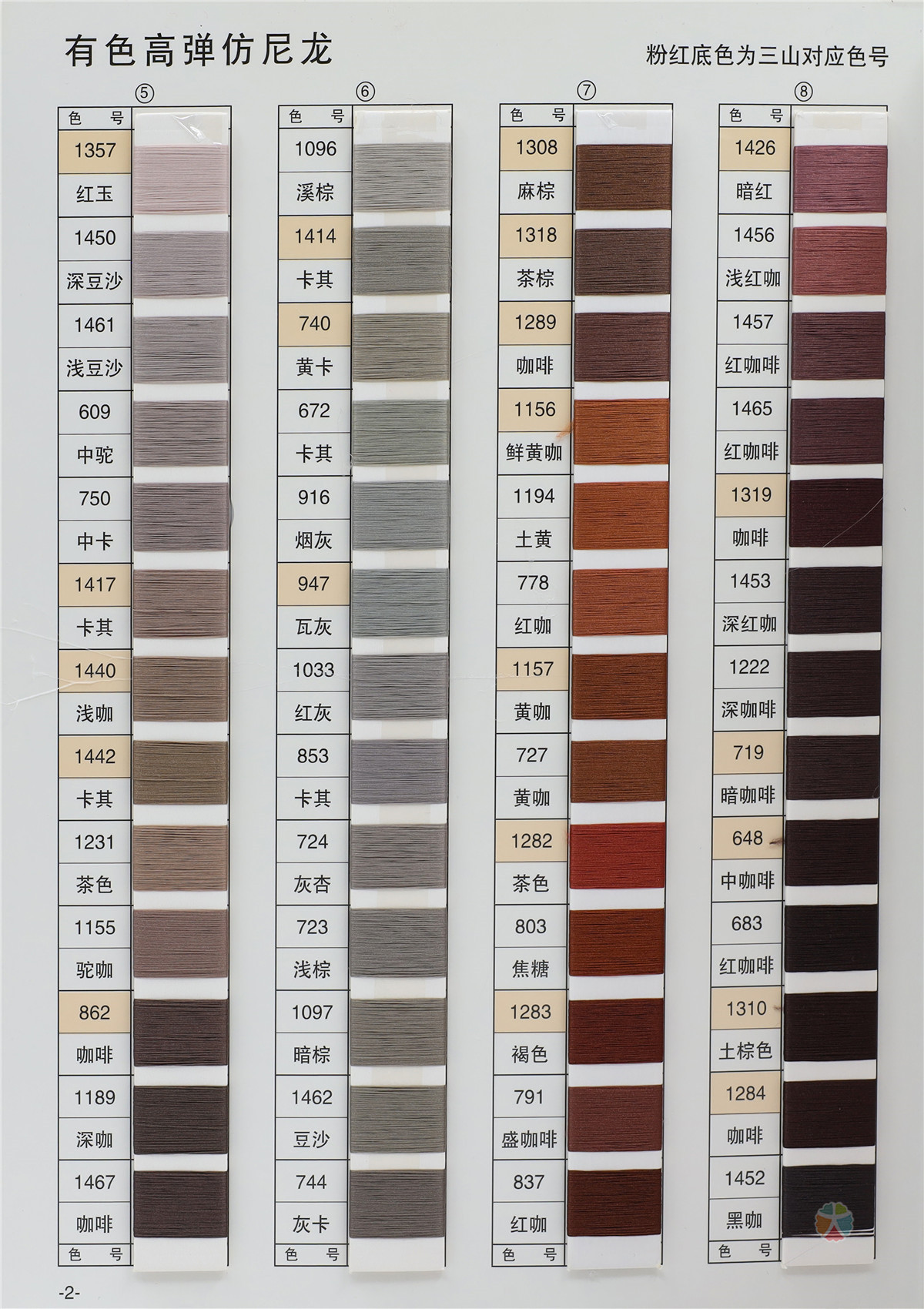 75D/2有色仿尼龙