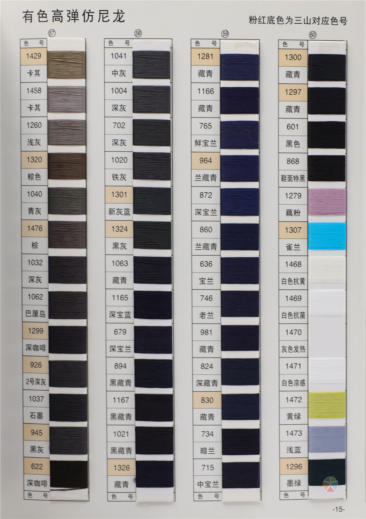 75D/2有色仿尼龙