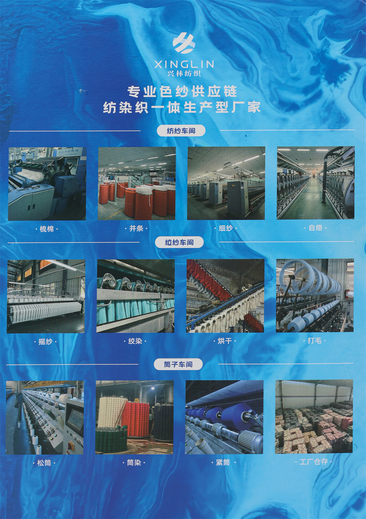 68NM/2 云端包芯纱