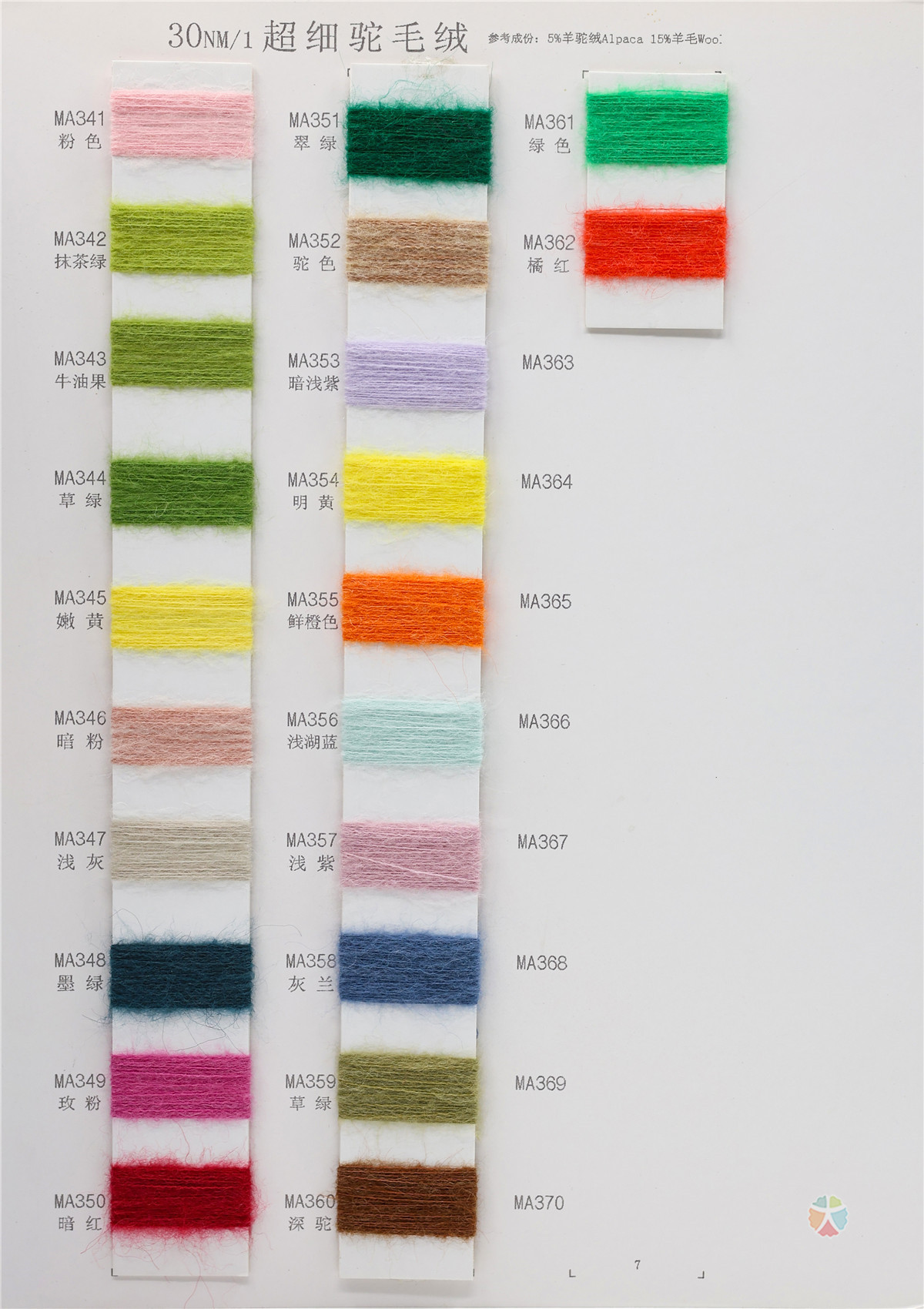 30NM/1 超细驼毛绒