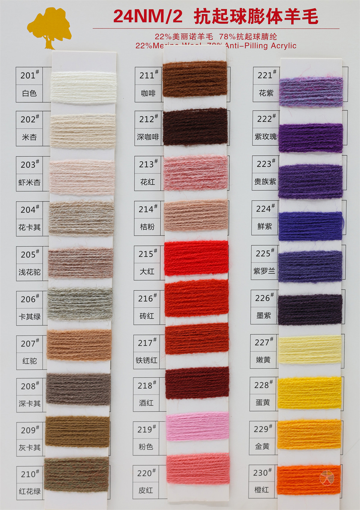 24NM/2 抗起球膨体羊毛