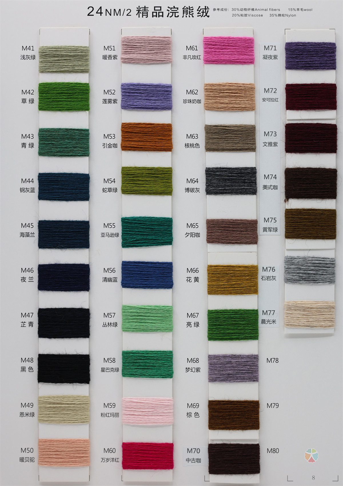 24NM/2 精品浣熊绒