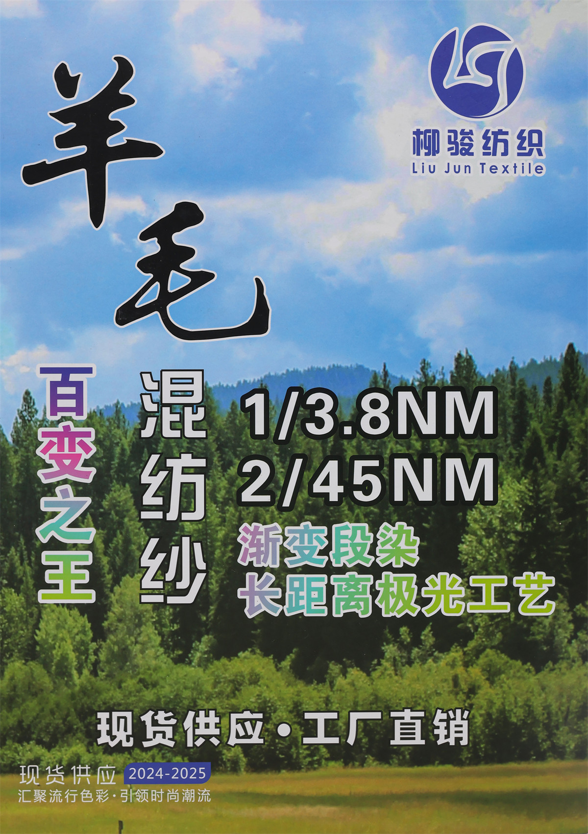 1/3.8NM 6羊毛段染渐变