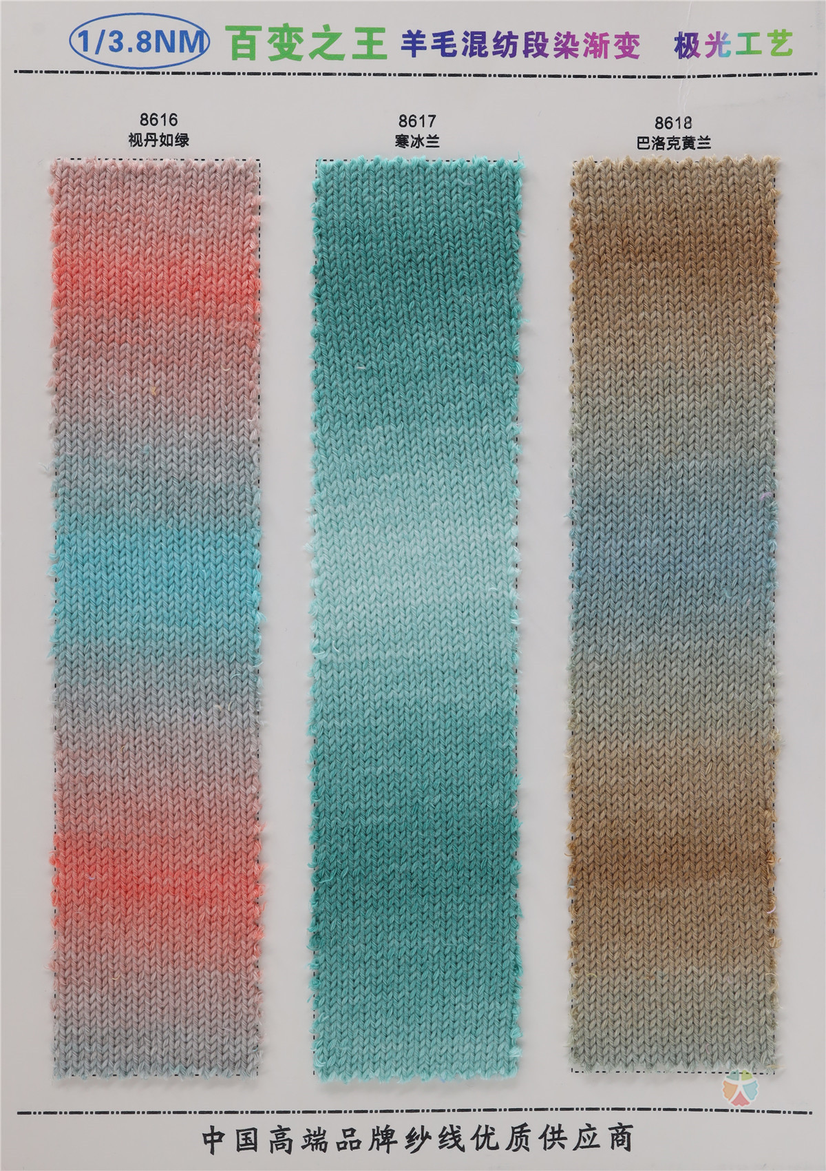 1/3.8NM 6羊毛段染渐变