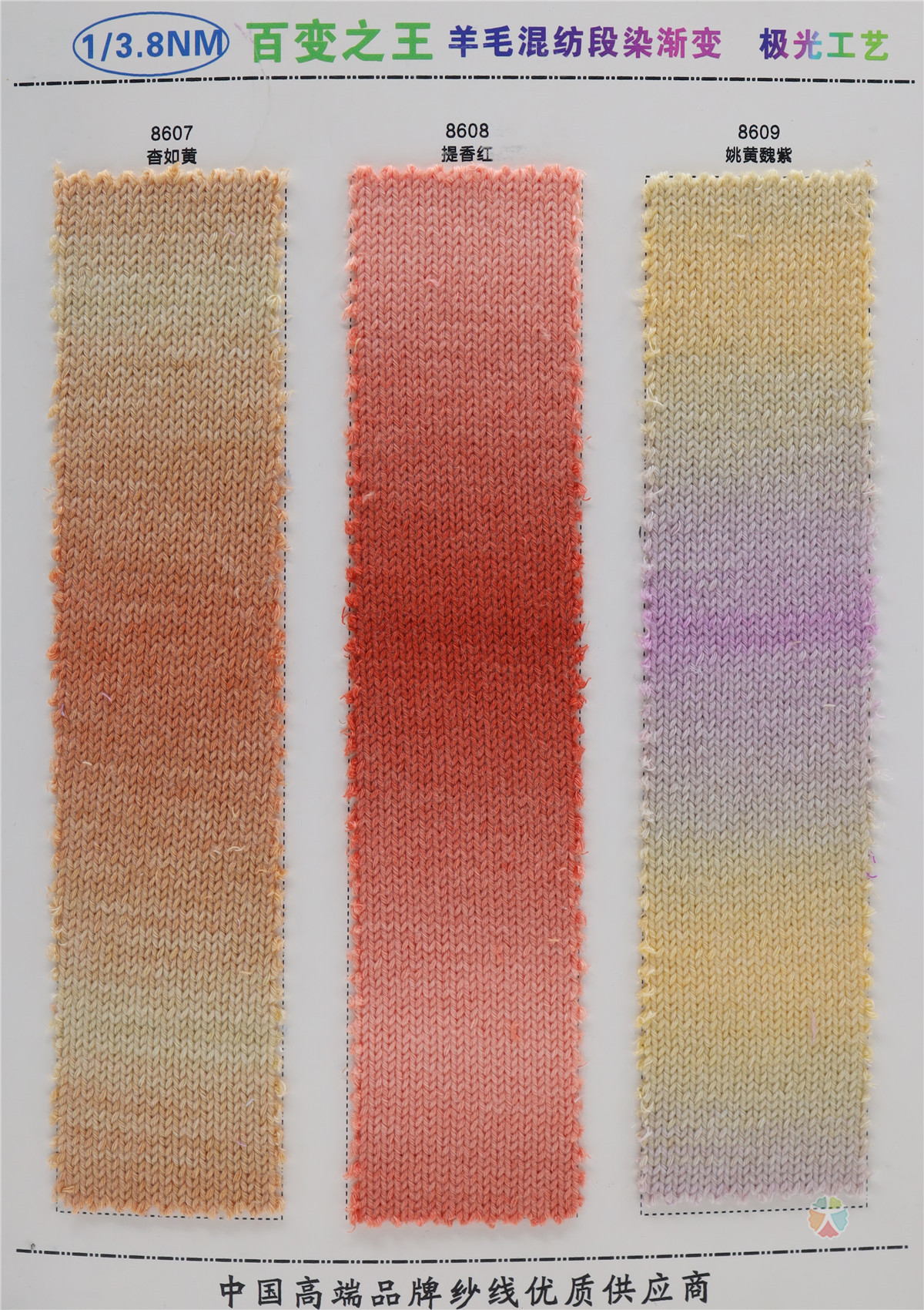 1/3.8NM 6羊毛段染渐变