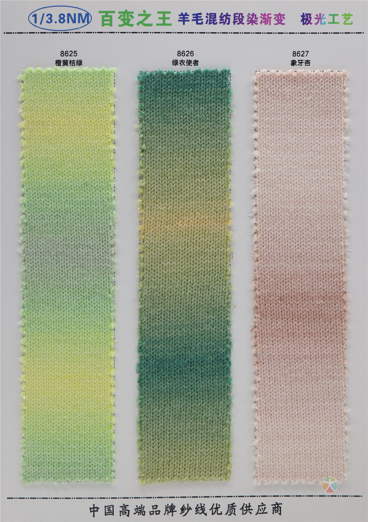 1/3.8NM 6羊毛段染渐变