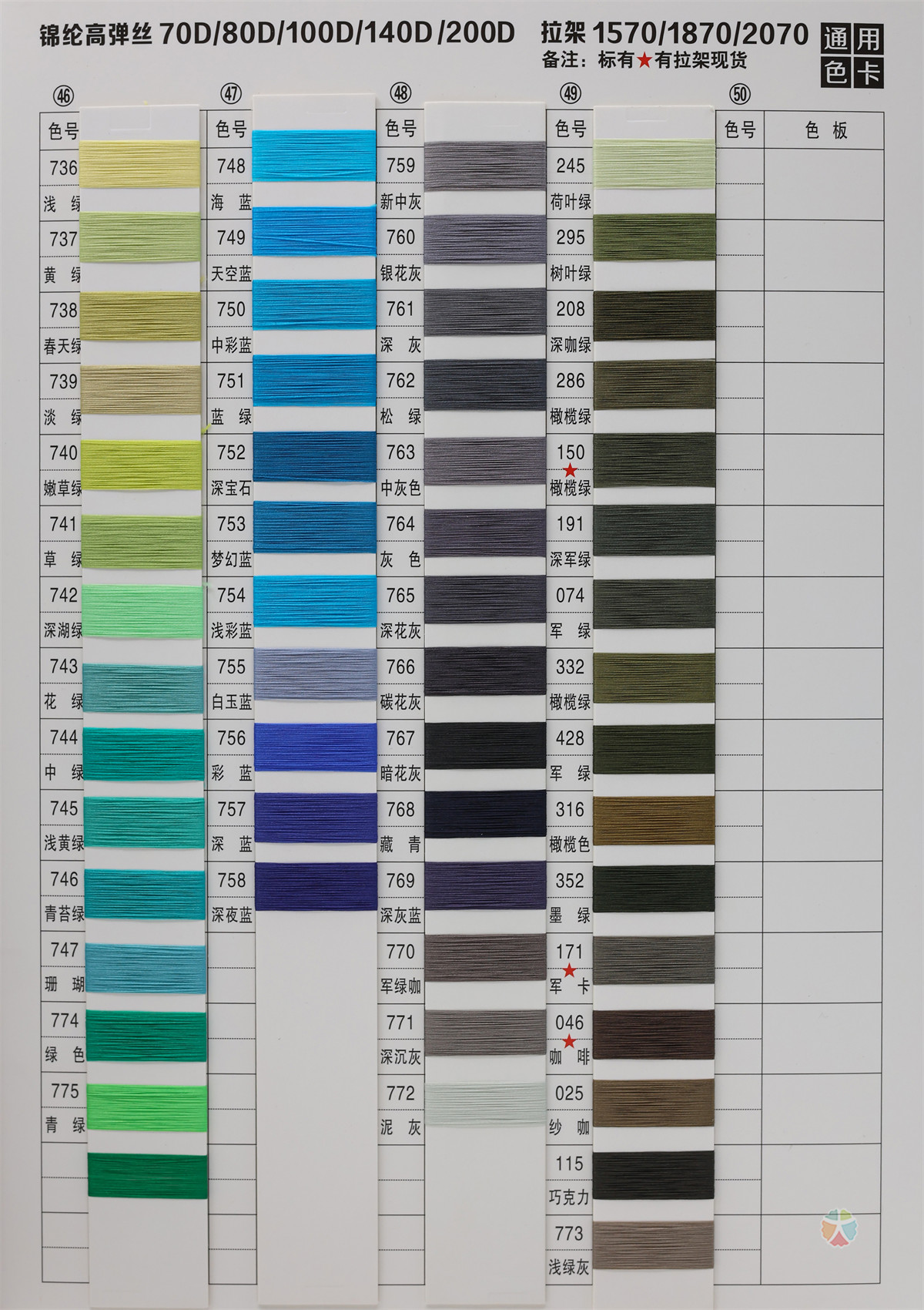 有色锦纶高弹丝/拉架