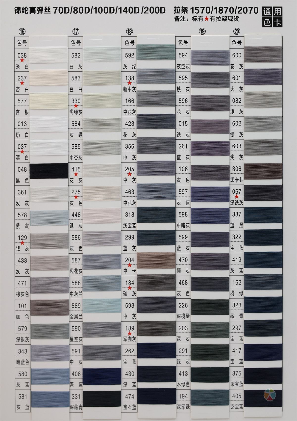 有色锦纶高弹丝/拉架