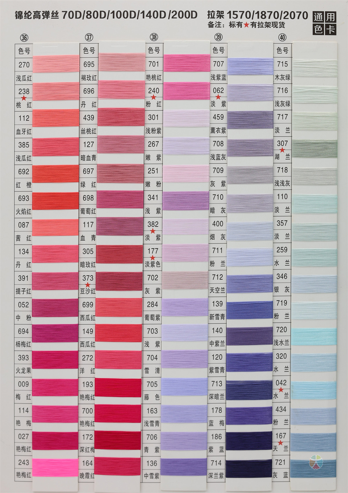 有色锦纶高弹丝/拉架