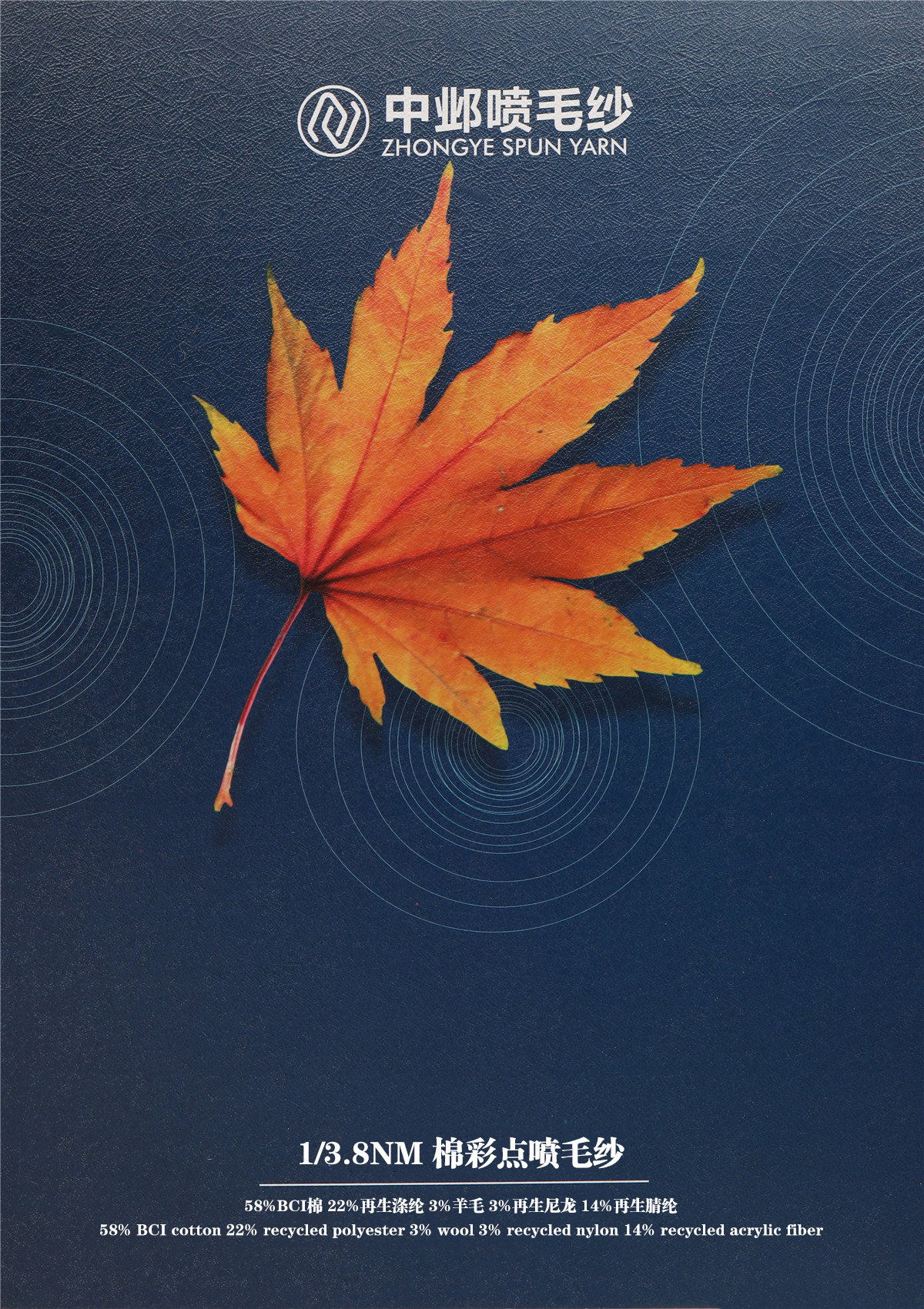 1/3.8NM 棉彩点喷毛纱