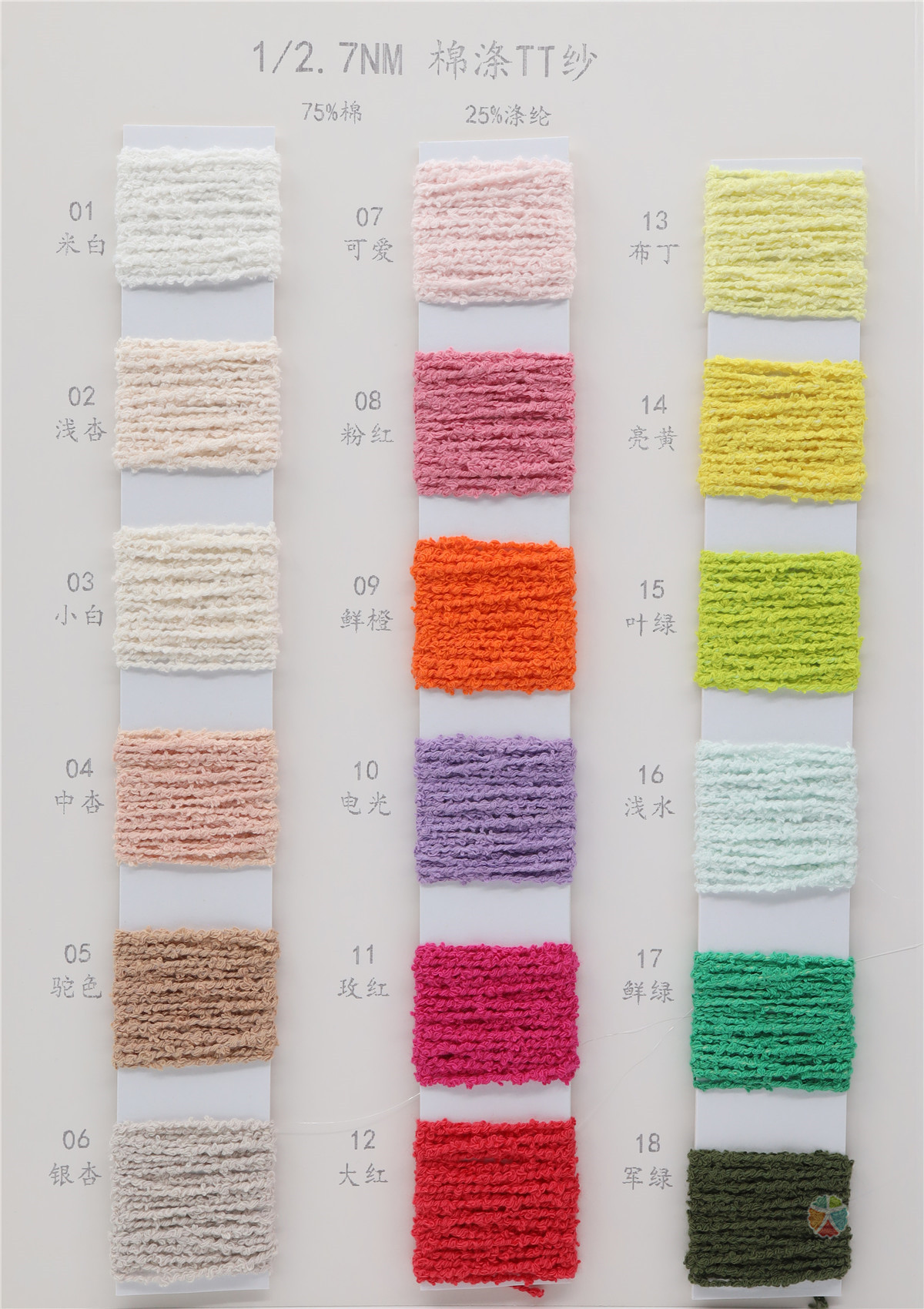 1/2.7NM 棉涤TT纱