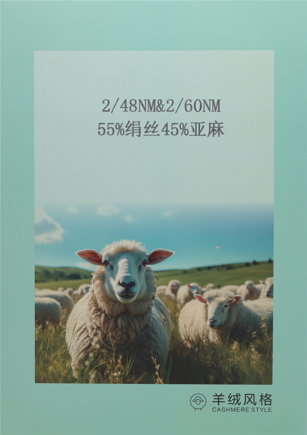 2/48NM 2/60NM 55%绢丝 45%亚麻