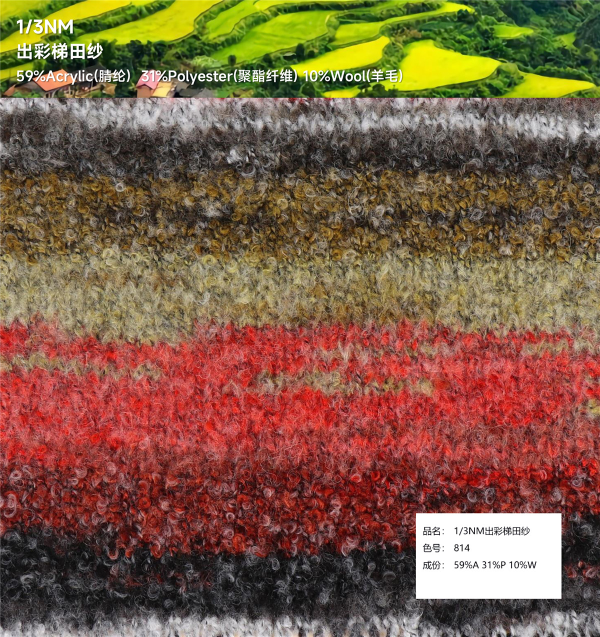 1/3NM 出彩梯田纱