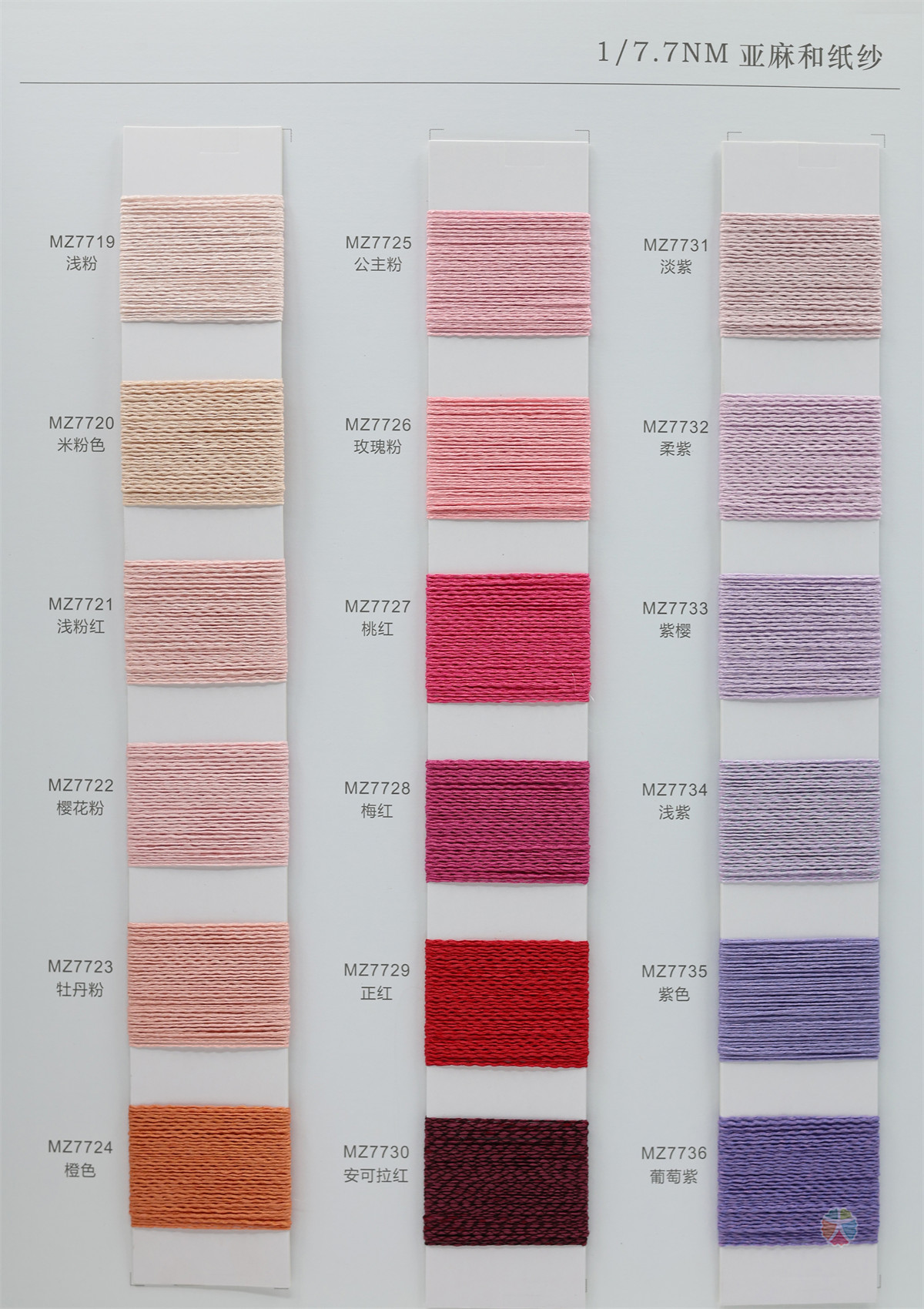 1/7.7NM 亚麻和纸纱