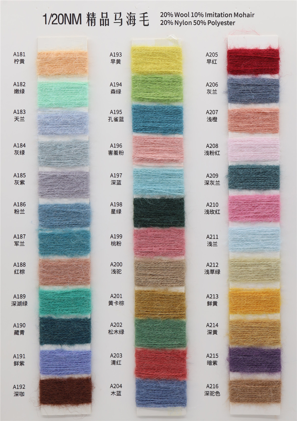 1/20NM 精品马海毛