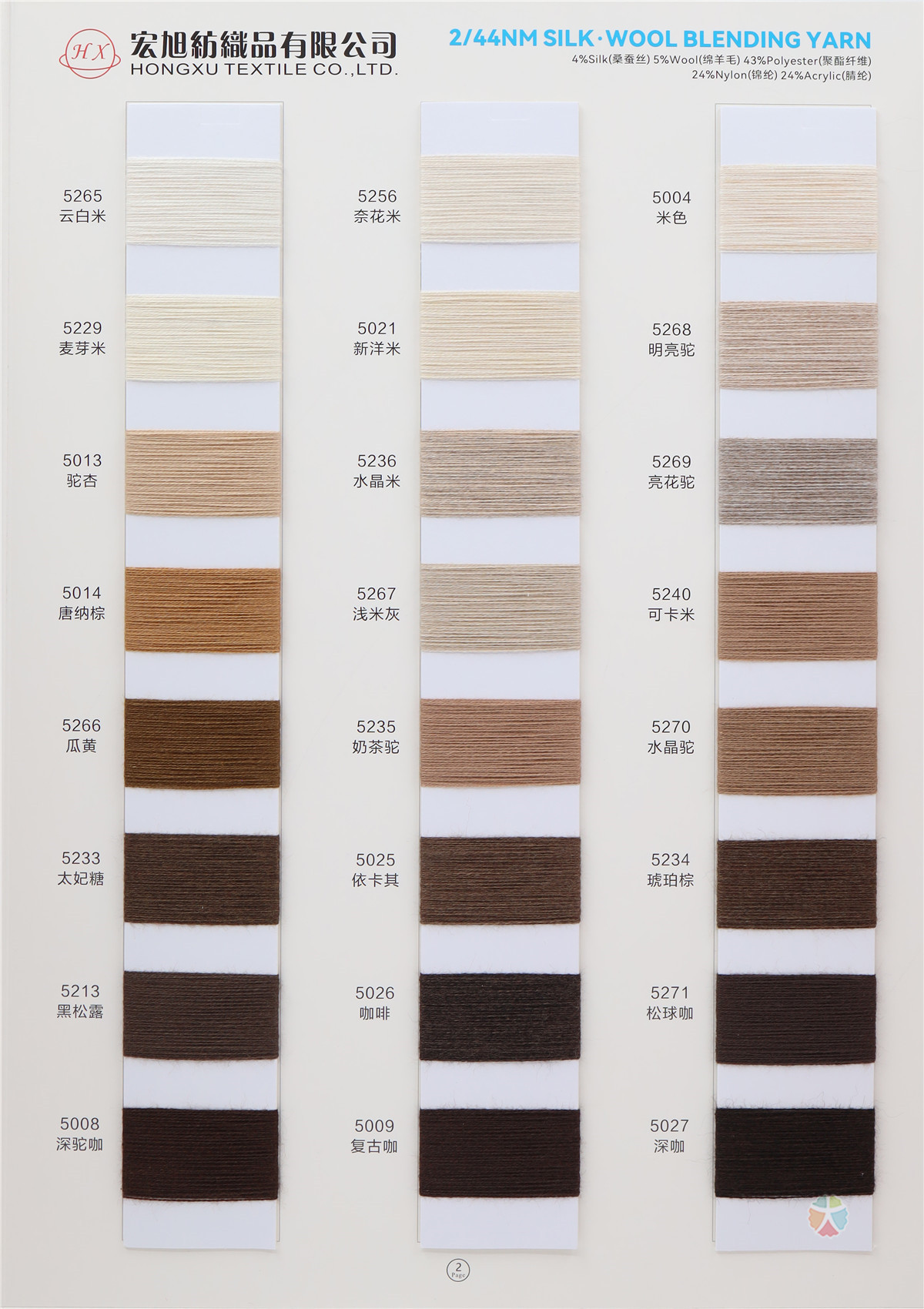 2/44NM SILK·WOOL BLENDING YARN