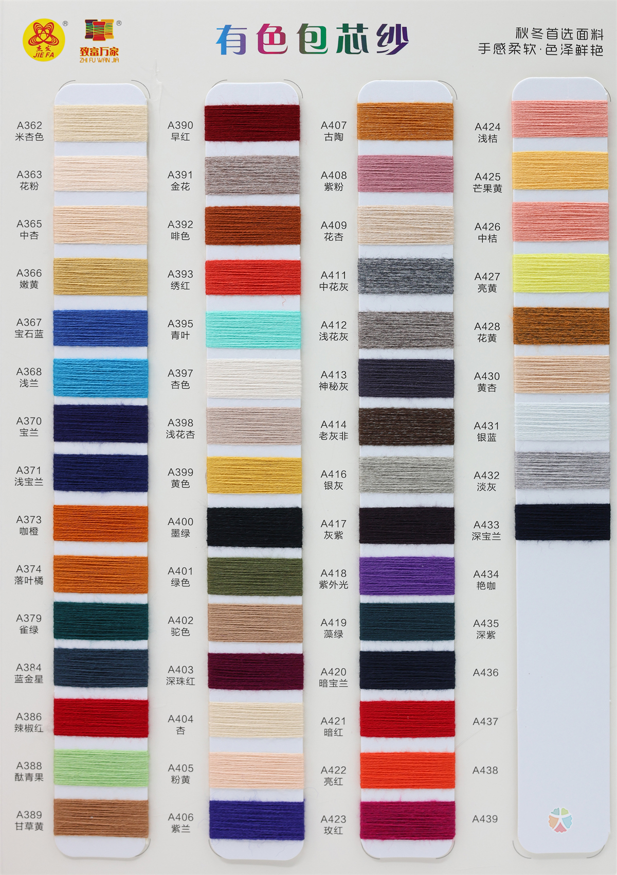 28S/2 有色包芯纱