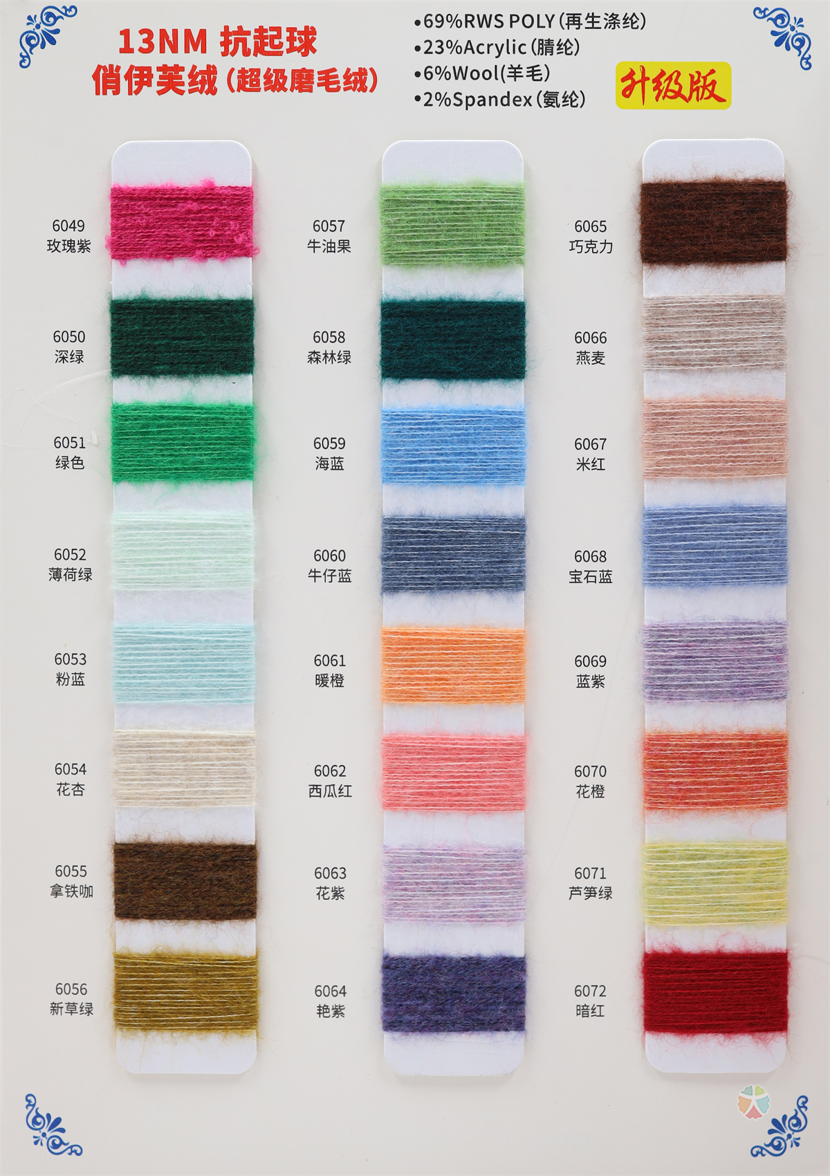 13NM 俏伊芙绒（超级磨毛纱）