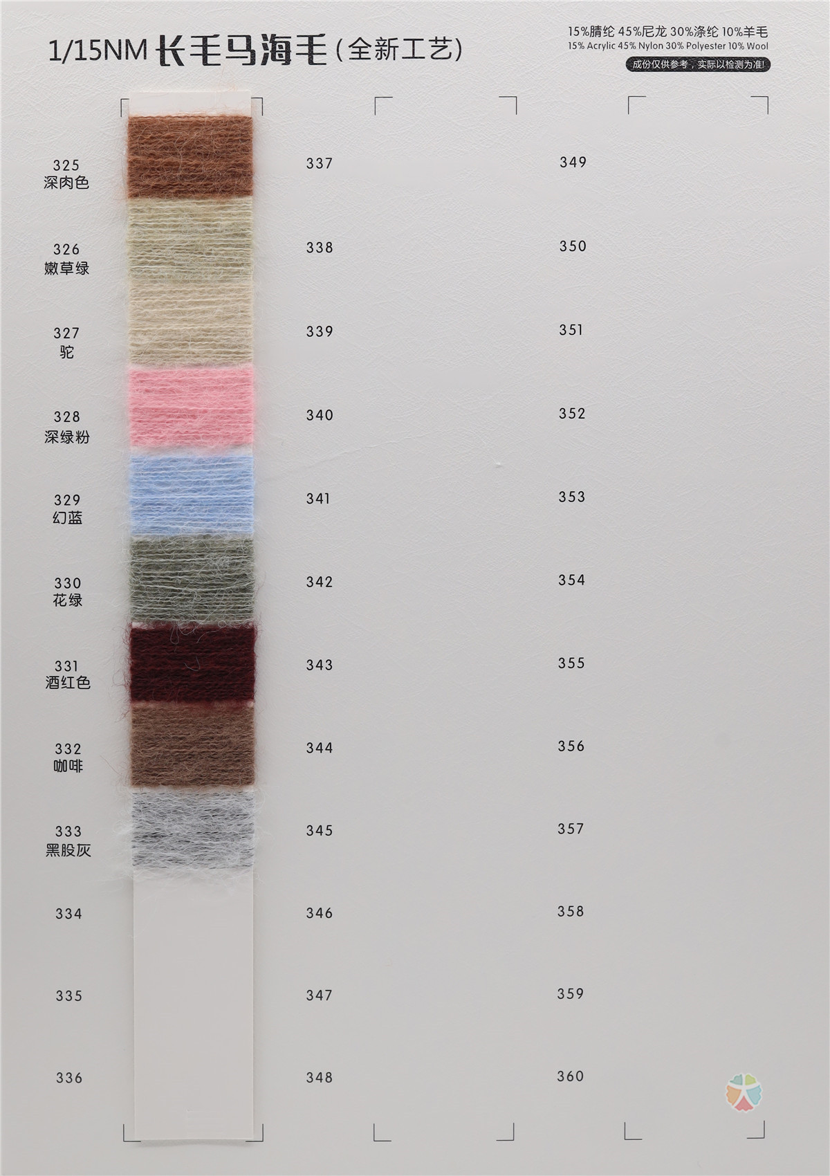 1/15NM 长毛马海毛