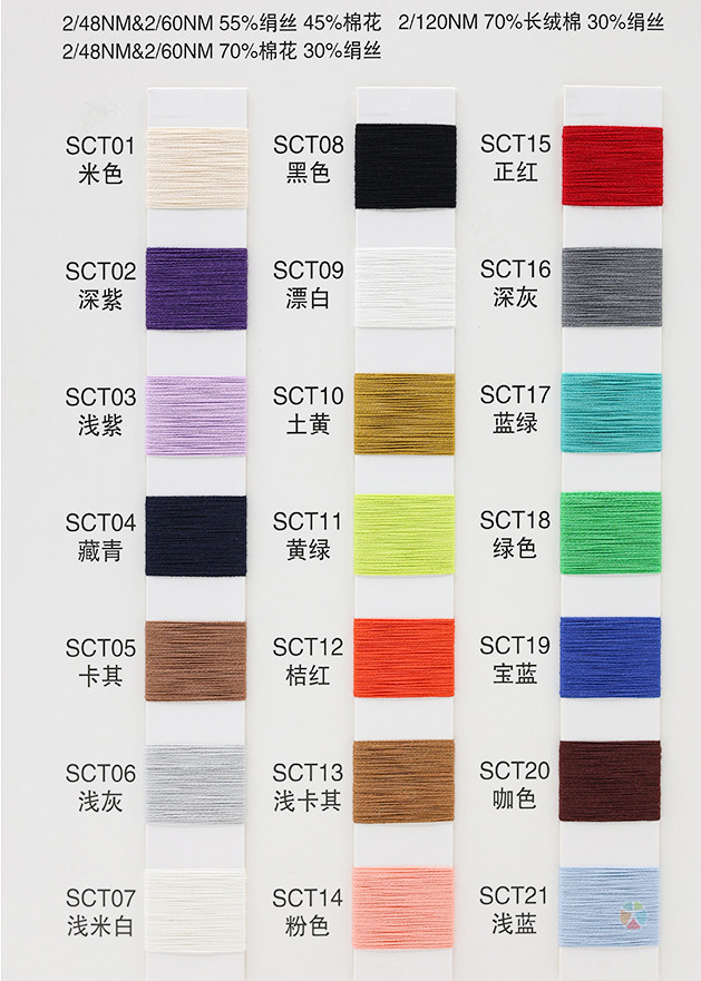 2/60NM 绢棉