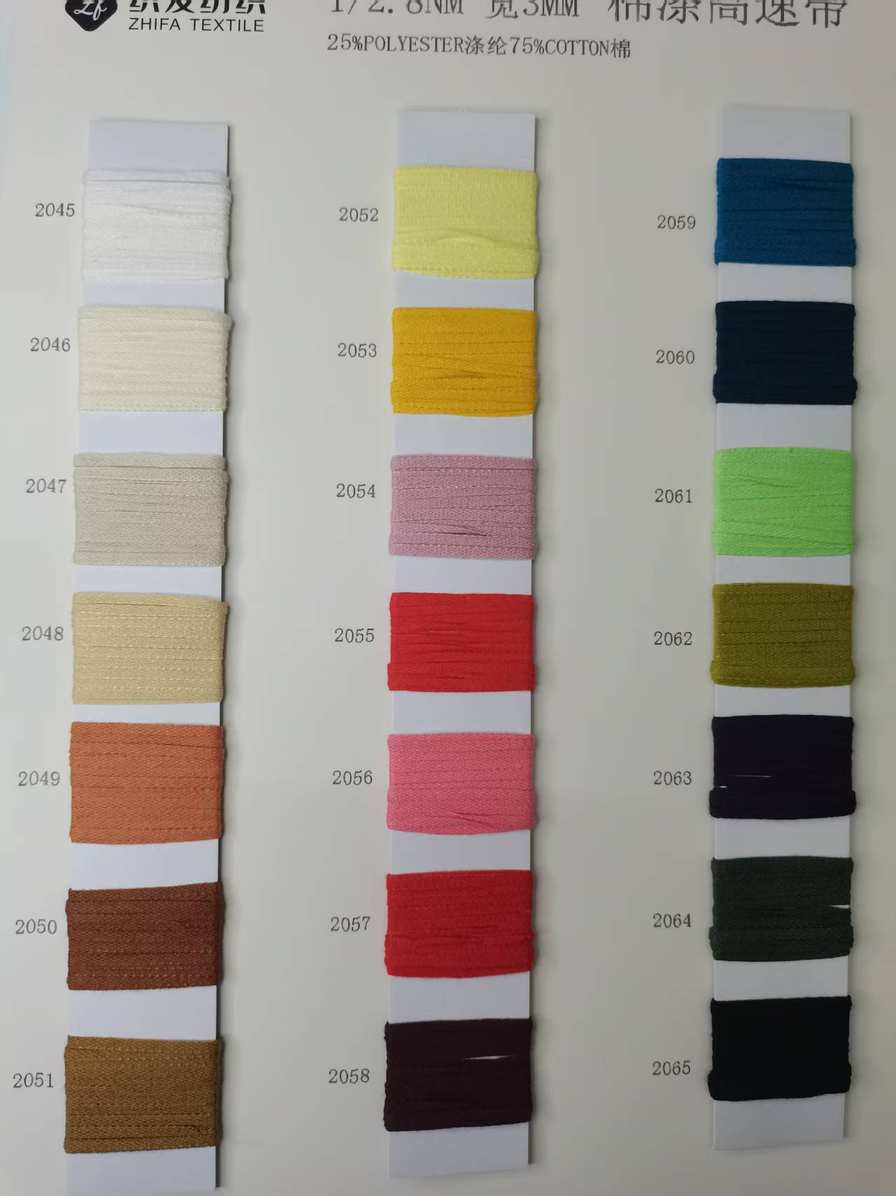 1/2.8NM 棉涤高速带