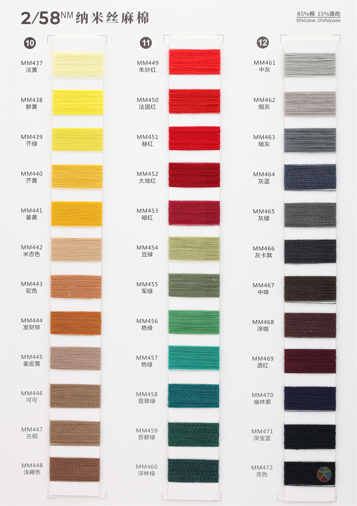 2/58NM 纳米丝麻棉