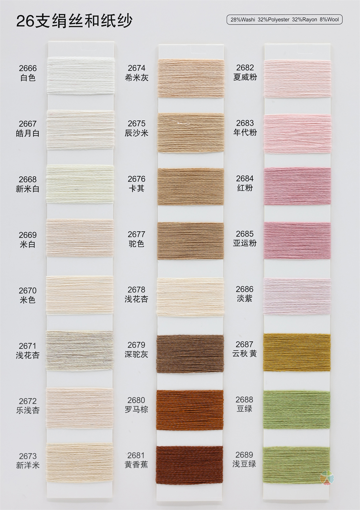 26/1 绢丝和纸纱