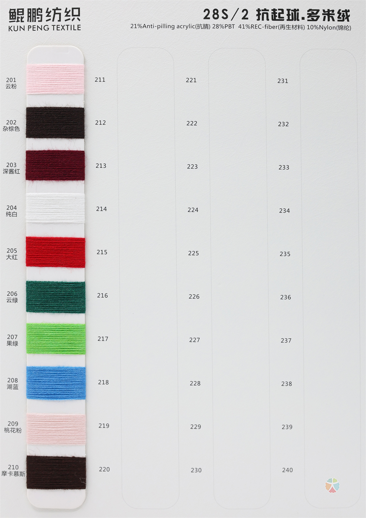 28S/2 抗起球多米绒