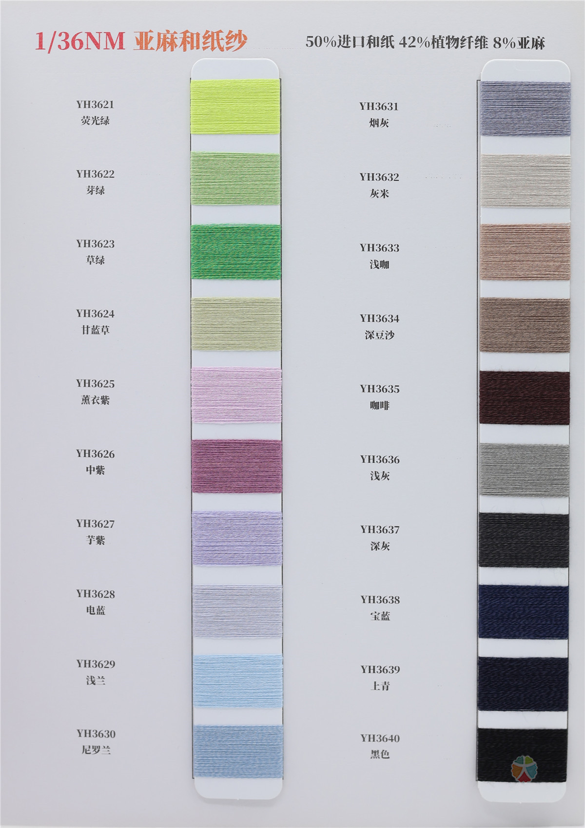 1/36NM 亚麻和纸纱