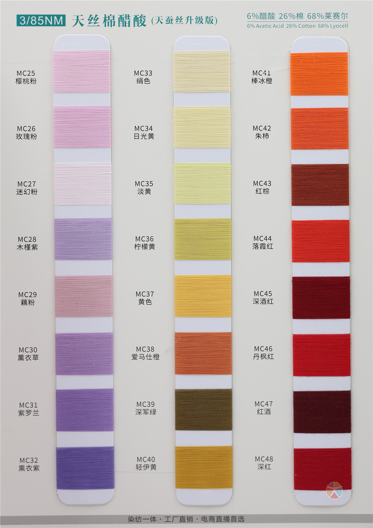 3/85NM 天丝棉醋酸