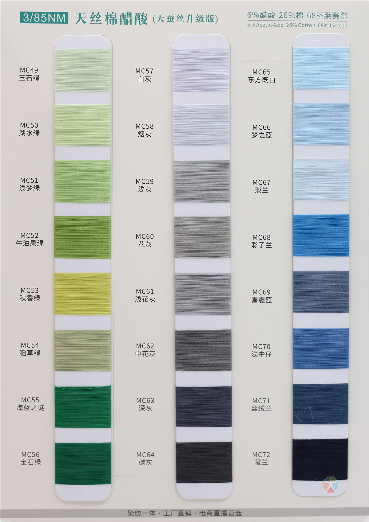 3/85NM 天丝棉醋酸
