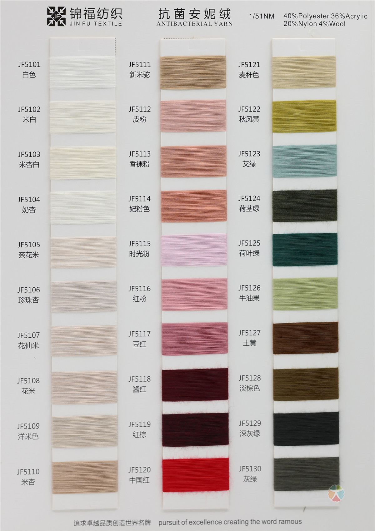 1/51NM 2/45NM 抗菌安妮绒