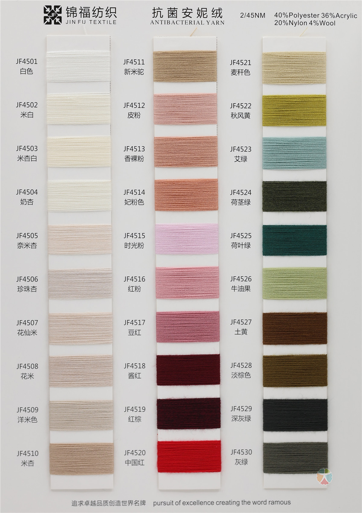 1/51NM 2/45NM 抗菌安妮绒