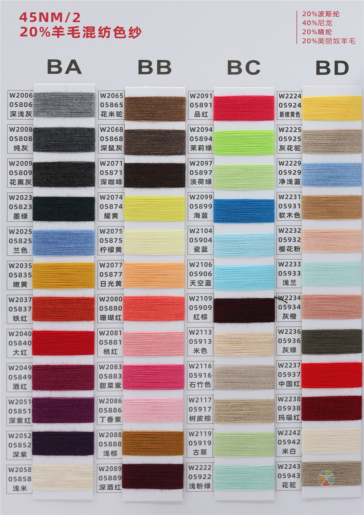 45NM/2 6%羊毛混纺