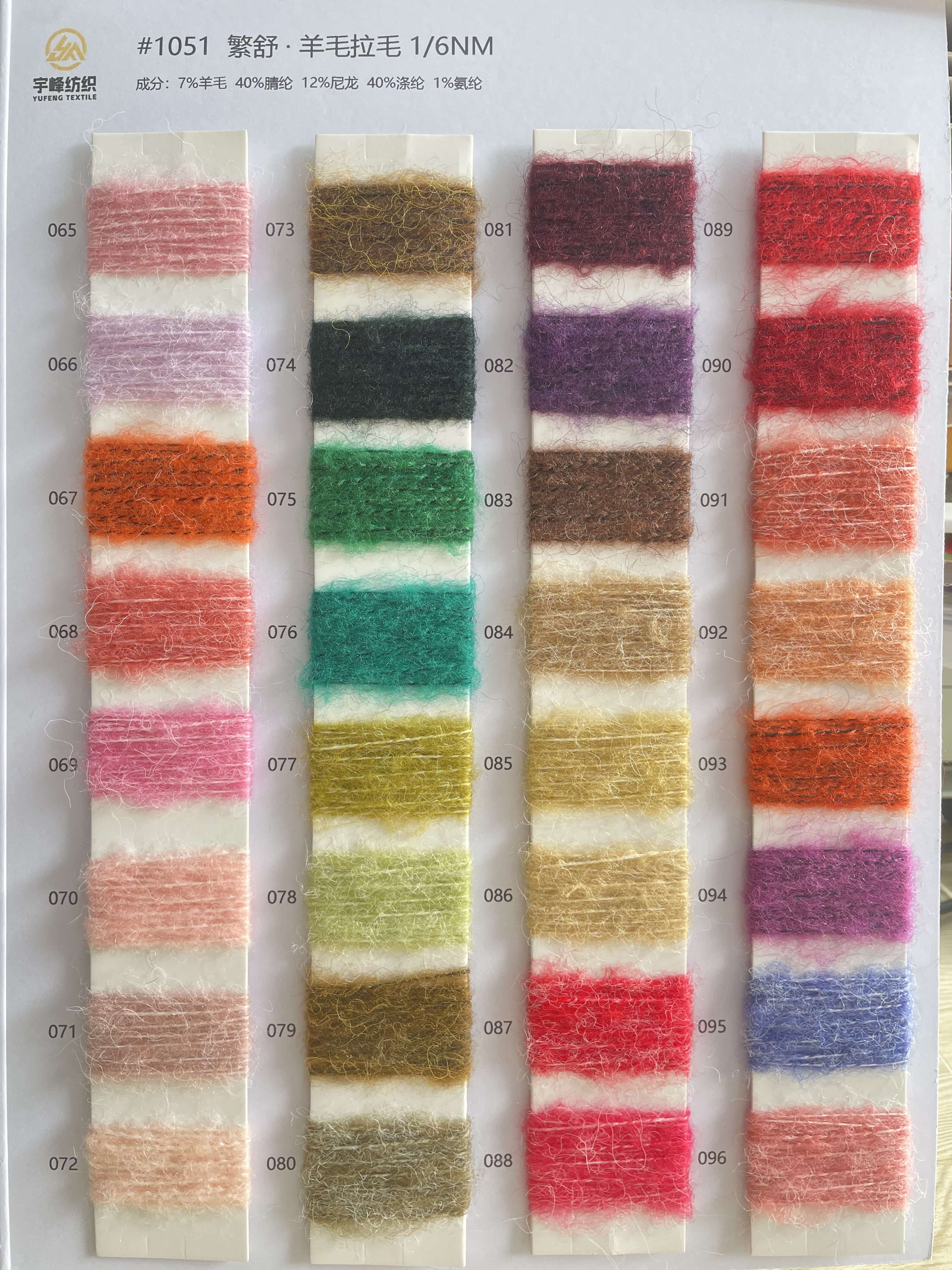 1051 繁舒·羊毛拉毛纱6支 羊毛绒