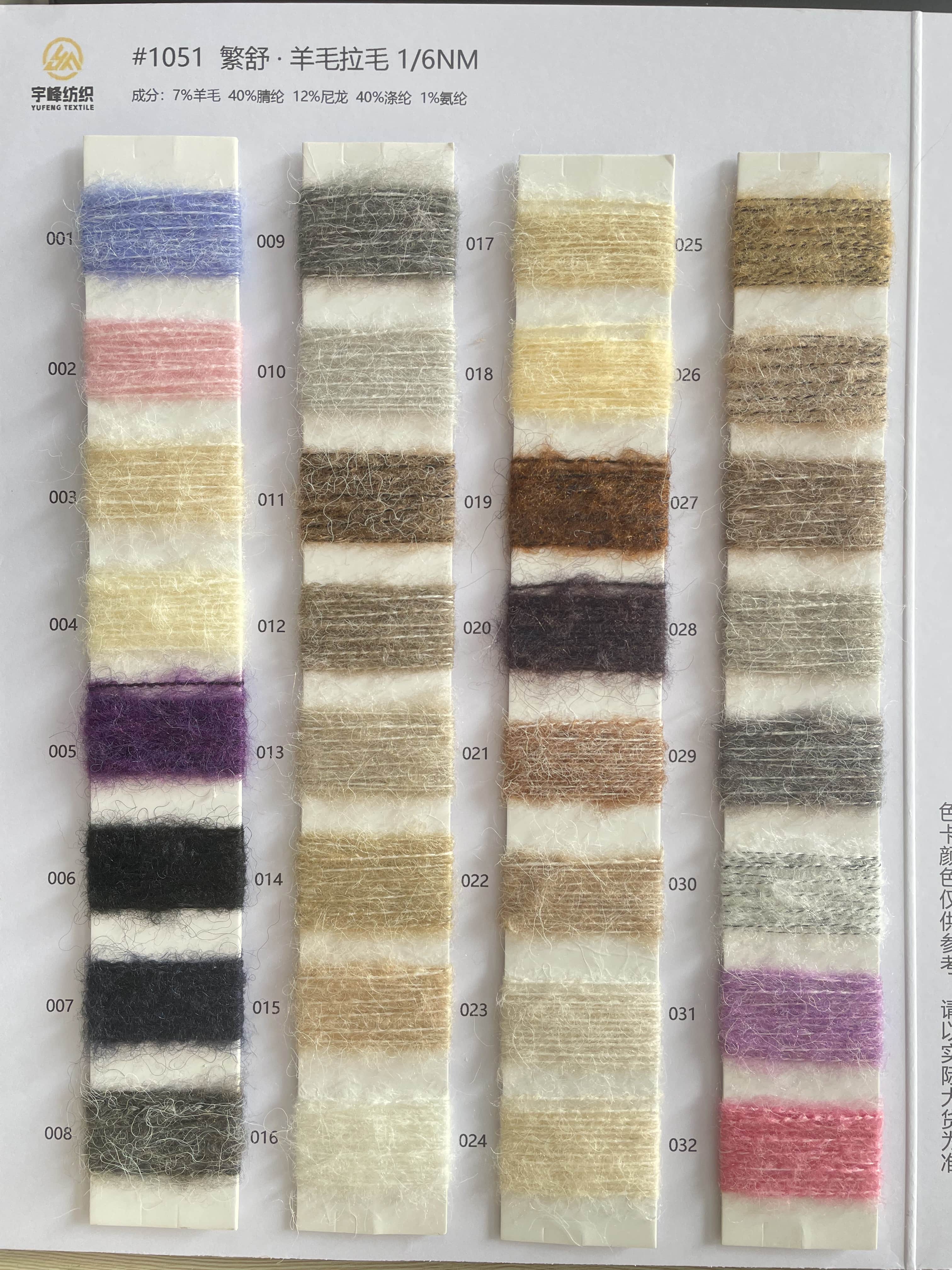 1051 繁舒·羊毛拉毛纱6支 羊毛绒
