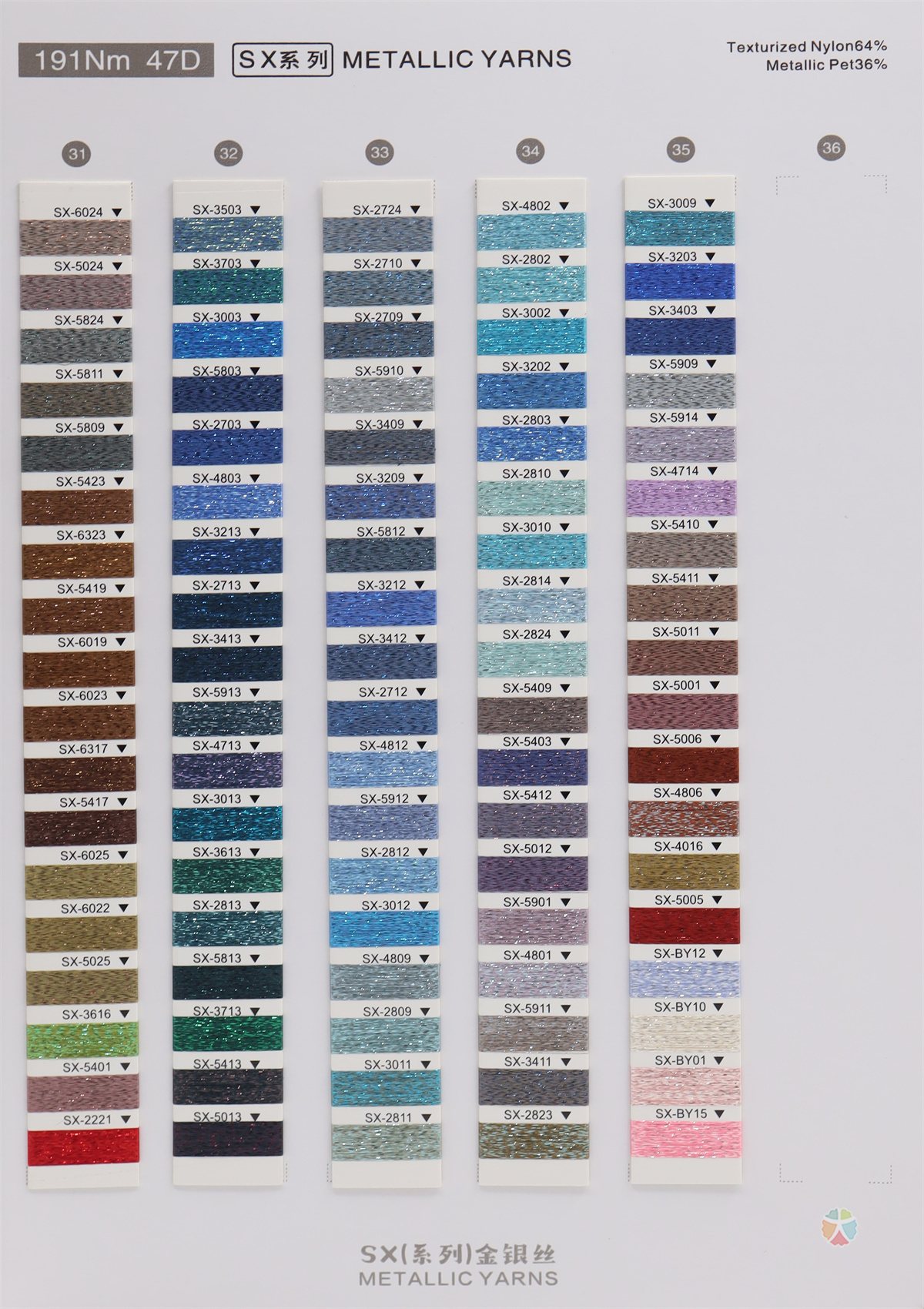 191NM 47D SX（系列）金银丝